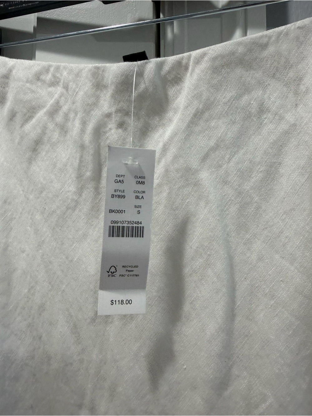 J. Crew Gwyneth slip skirt in linen NWT sz S - Picture 3 of 4